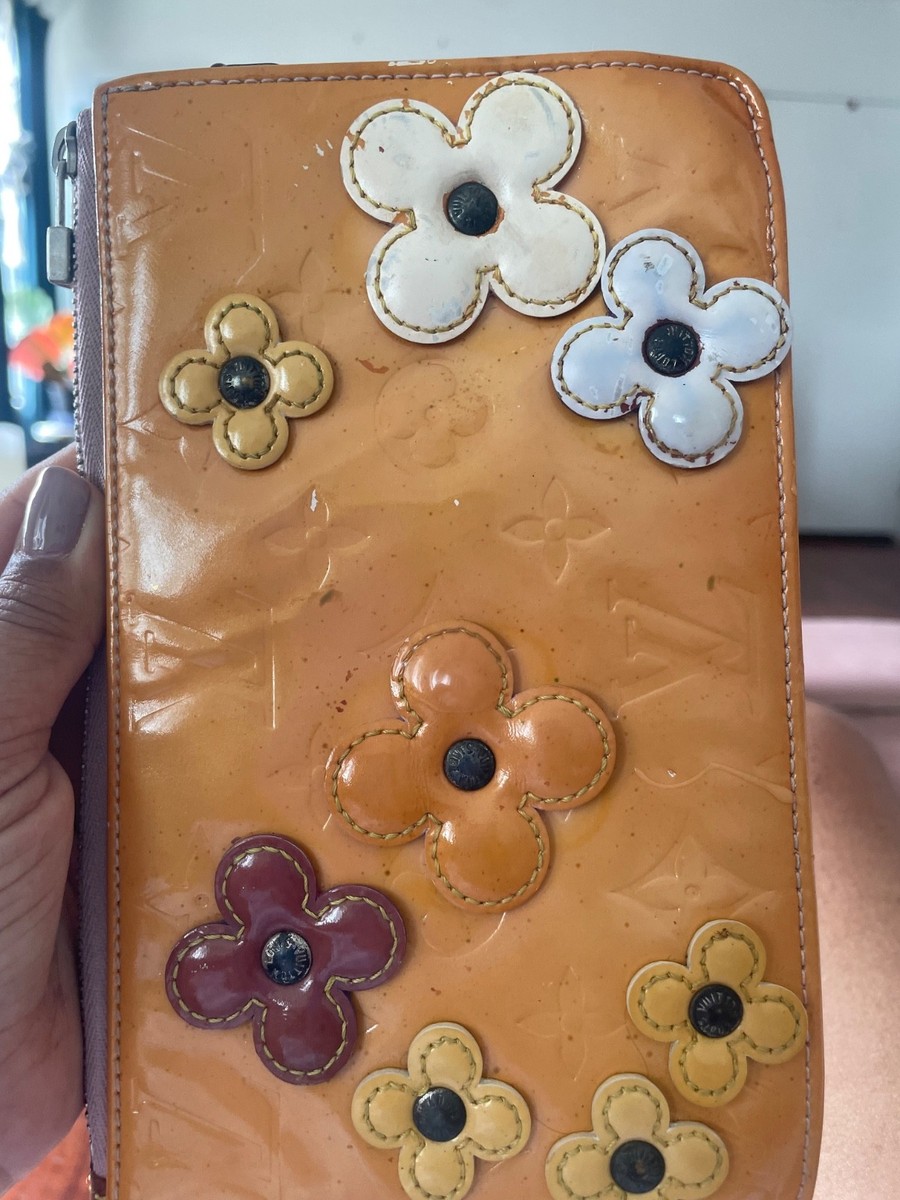 LOUIS VUITTON - 専用！！！ Louis Vuitton LV Accessory Pouch Flower Lexington Orange Vernis
