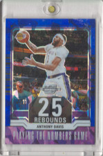 2023-24 Panini Contenders Optic Blue Cracked Ice Prizm 67/75 Anthony Davis #18