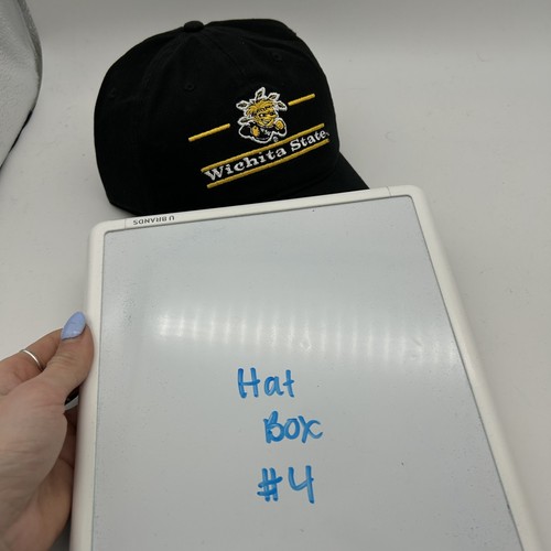 Wichita State Shockers Hat Cap Strap Back Black Basketball Unisex The Game - Picture 9 of 9