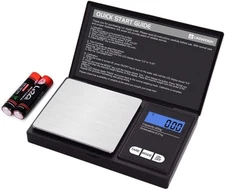 Digital Milligram Scale 100G/.01G. .001Oz Pro Lab Balance Battery Included Black