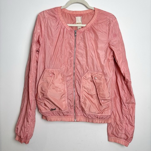 Diesel Jacke Damen M Medium Pink Windbreaker leicht