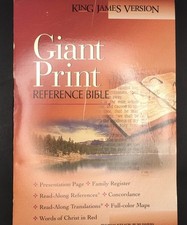 1990 King James Giant Print Easy Read Reference Bible READ