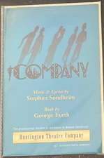 COMPANY Playbill STEPHEN SONDHEIM  DAVIS GAINES  KAREN MASON Boston 1997
