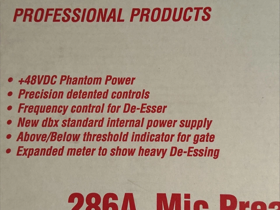 DBX | 286A Mic Preamp/Processor - Image 2 of 4