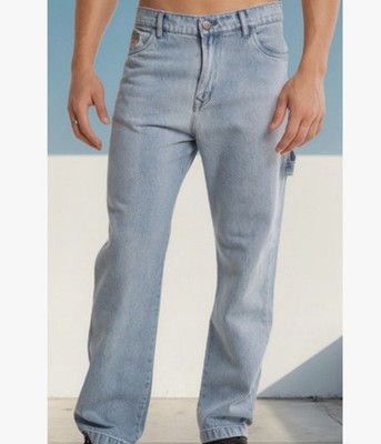 RUSTY DUNGAREE DENIM 5 PKT HOSE - ASH BLUE REFB30B4
