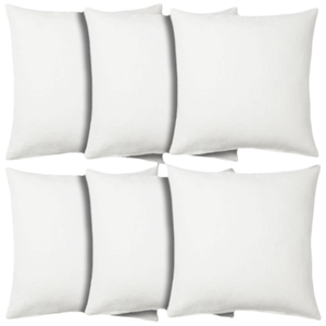 22x22" Pillow Insert - Set of 6 - Throw Pillow Sham Stuffer 22 inch