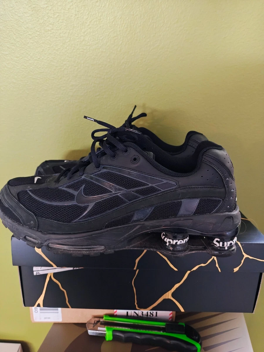 Nike Supreme x Shox Ride 2 Black for Sale | Authenticity