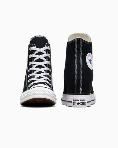 Women Converse Chuck Taylor All Star Wedge Platform Shoes Size 9.5 Black A11909C - Picture 20 of 21