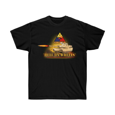 Classic - Unisex Ultra Cotton Tee - 2nd Armored Division - M1A1 Tank - Hell