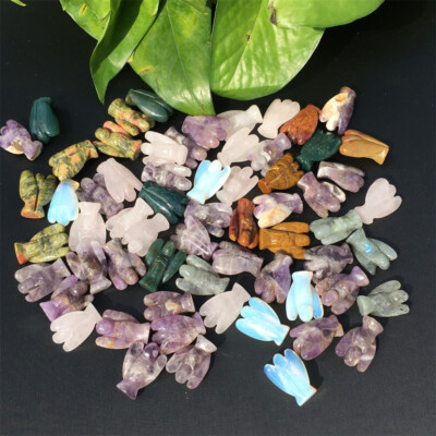 50pcs Mix Natural Quartz Crystal angel Carved mini crystal Skull - Wholesale