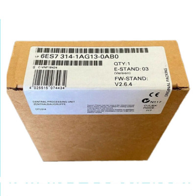 One Siemens 6ES7 314-1AG13-0AB0 New In Box Expedited Shipping