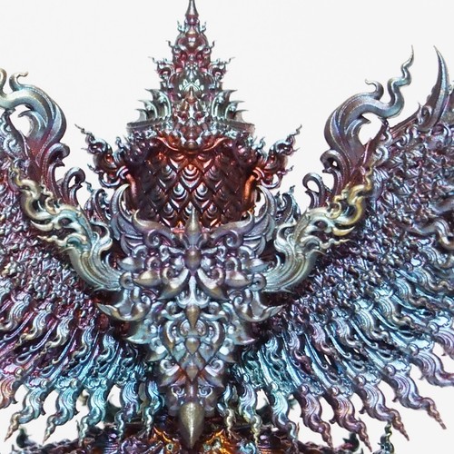 Thai Amulet GARUDA Phaya Krut Subanraj Statue 4.5” Wat HaiSok - Picture 14 of 16