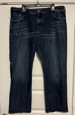 Mavi Jeans Mens 40x30 Matt Relaxed Straight Leg Dark Wash Stretch Casual Denim