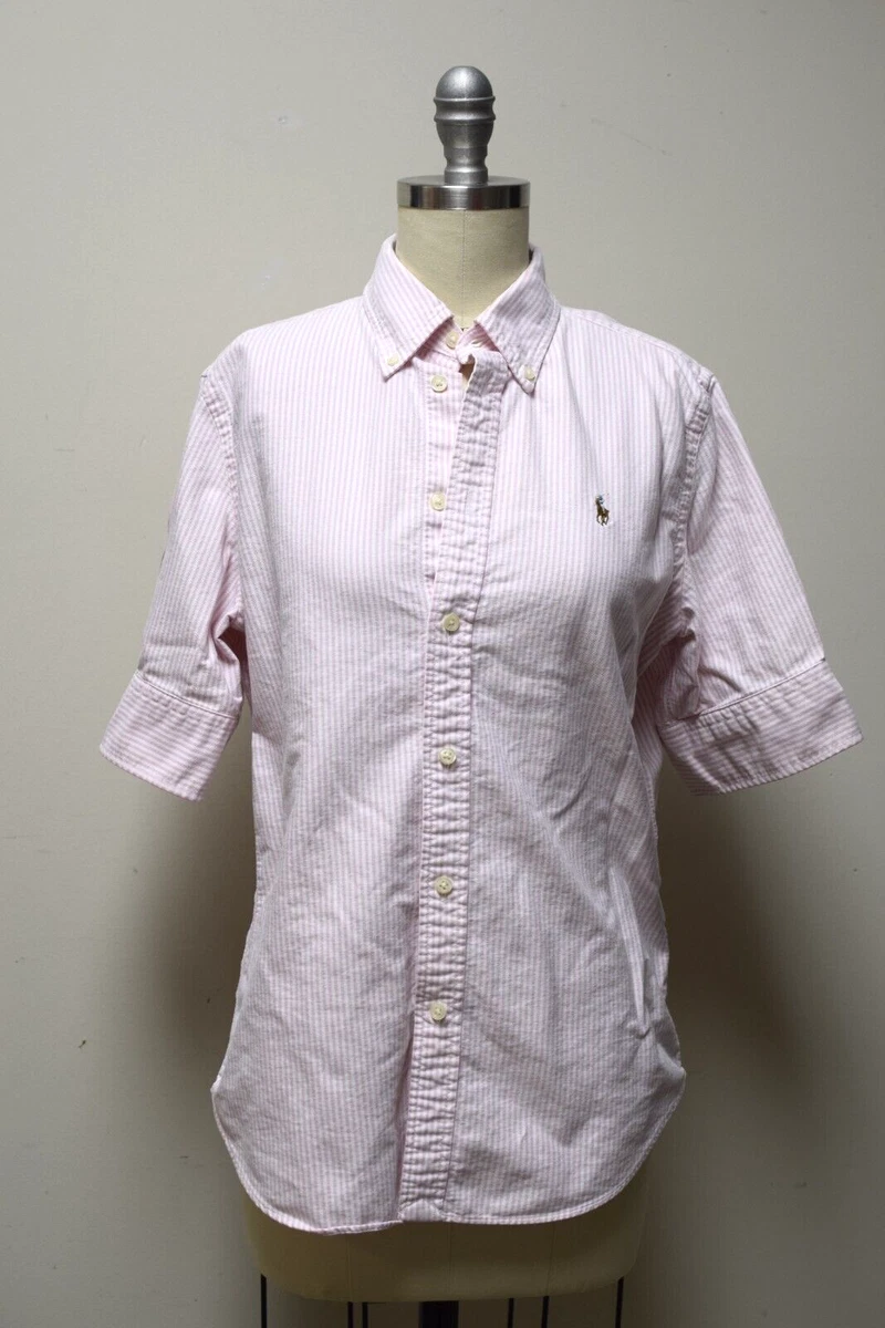 Ralph lauren cropped sales oxford shirt