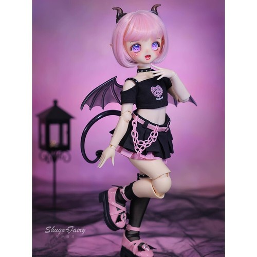 Full Set 1/4 Resin BJD SD Kugelgelenk Puppe Mädchen Chelsea Kleidung Augen Flügel - Bild 2 von 10