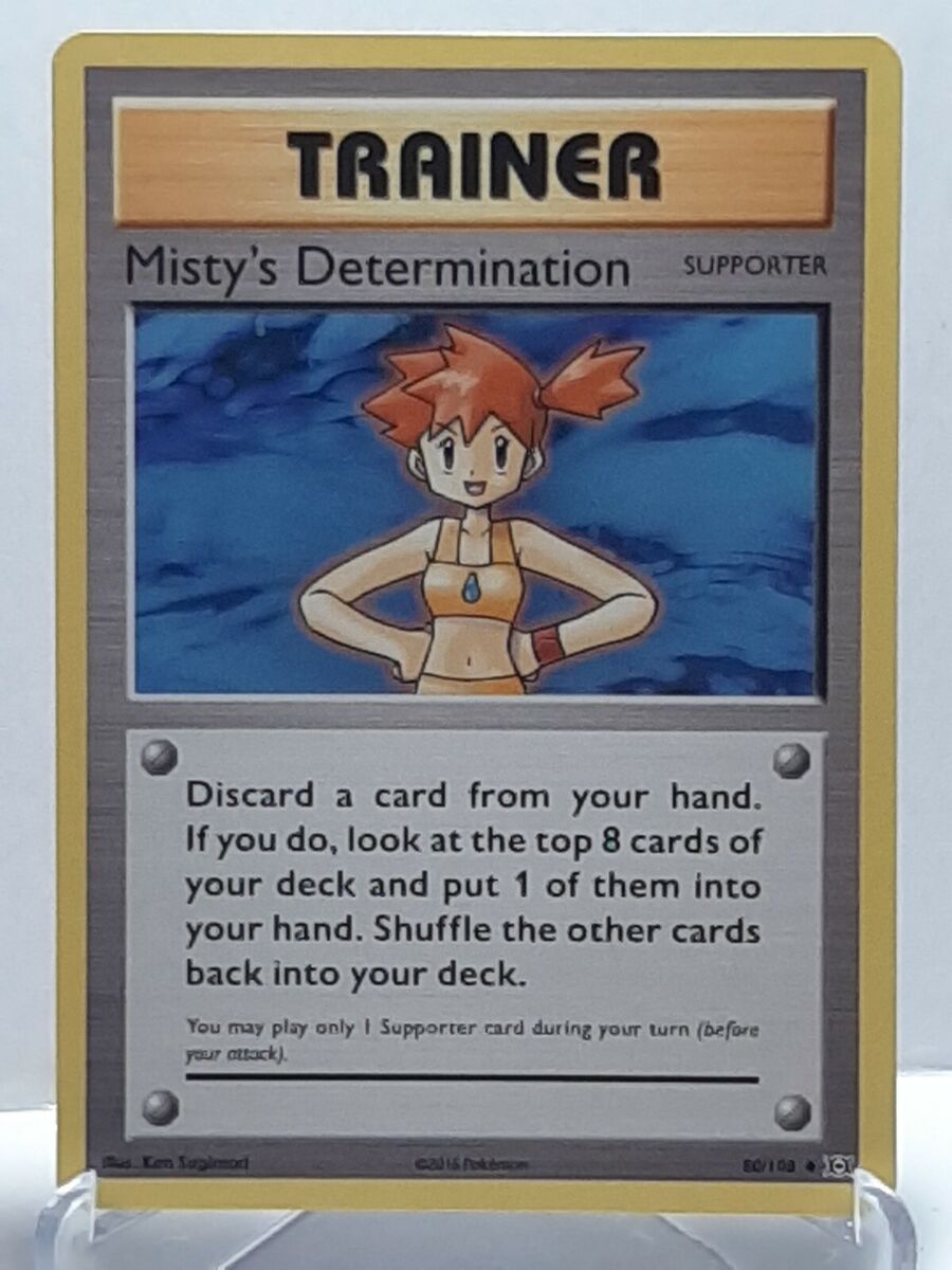 Misty's Determination 80/108 Pokemon XY Evolutions New Fresh Misty's Determination 80/108 Pokemon XY Evolutions New Fresh