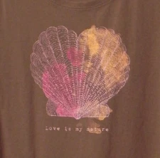 Life Is Good Women's Size M Brown Classic Sleeveless Scoop Neck Top "Seashell"