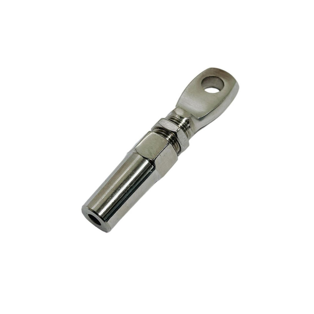 1/8" Marine Swageless Eye Terminal Cable Rail Wire Rope Stainless Steel