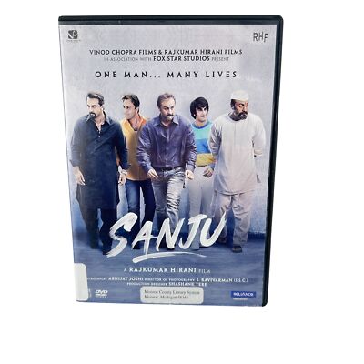 SANJU - DVD - Ranbir Kapoor - Sonam Kapoor- Vicky Kaushal - Ex Library