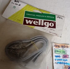 NOS IN ORIGINAL ENVELOPE WELLGO TOE STRAPS BLACK LEATHER CINGHIOLI