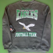 Philadelphia Eagles KELLY GREEN Retro CREWNECK SWEATSHIRT Sweater NFL-Mens M-NWT