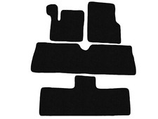 Schwarz Fußmatten Velour für Renault Espace II, III 1991-2002 3 Sitzreihen Autot