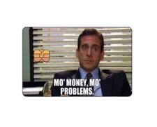 Mo Money Mo Problems Credit / Debit Card Skin Cover Decal Sticker *SMALL CHIP