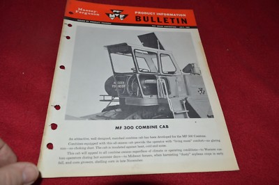 Massey Ferguson 300 Combine Cab Product Information Dealer's Brochure SMPA