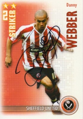 Danny Webber - Sheff Utd - Signed Trading Card - COA - (31906)