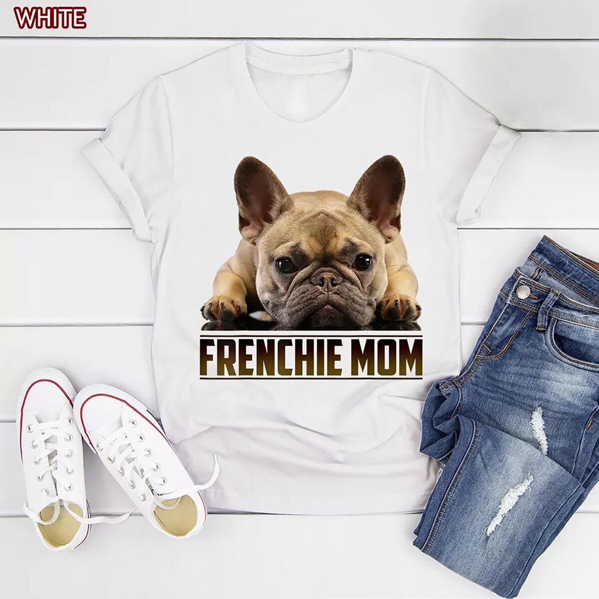 Frenchie Mom T-Shirt French Bulldog Mom Mother's Day Gift Frenchie Mom T-Shirt French Bulldog Mom Mother's Day Gift