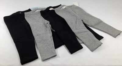 2 NEW Sets of 12M Cat and Jack Sweatpants Black Gray Boy Girl 12 month (4 Pants)
