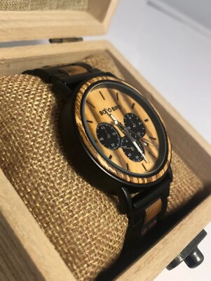 Bobo Bird Unisex Stainless Steel Analog Dial Quartz Genuine Wrist Watch BW108