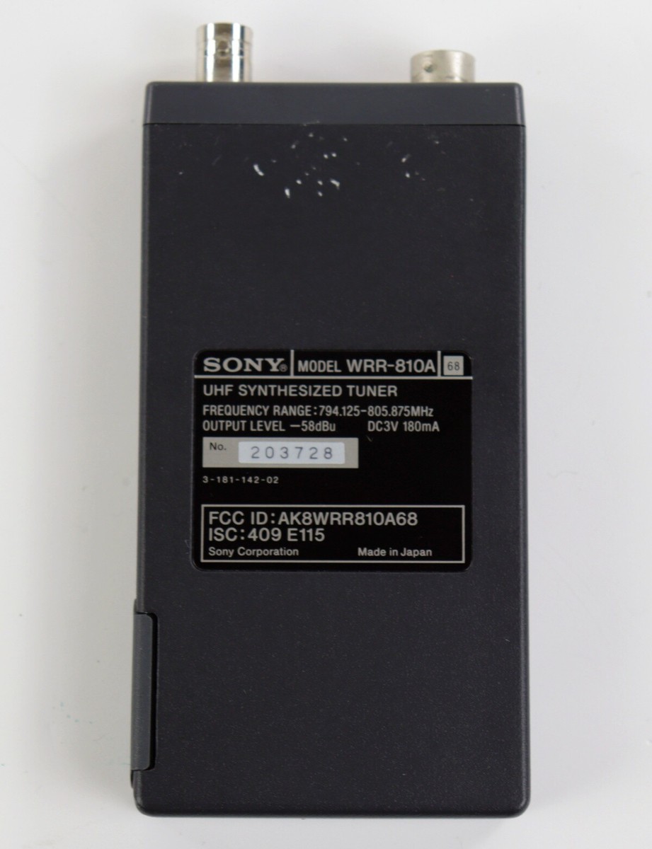SONY ワイヤレス受信器 WRR-810_B赤 SONY ソニー ワイヤレス受信機WRR-801/UHF TUNERチューナー