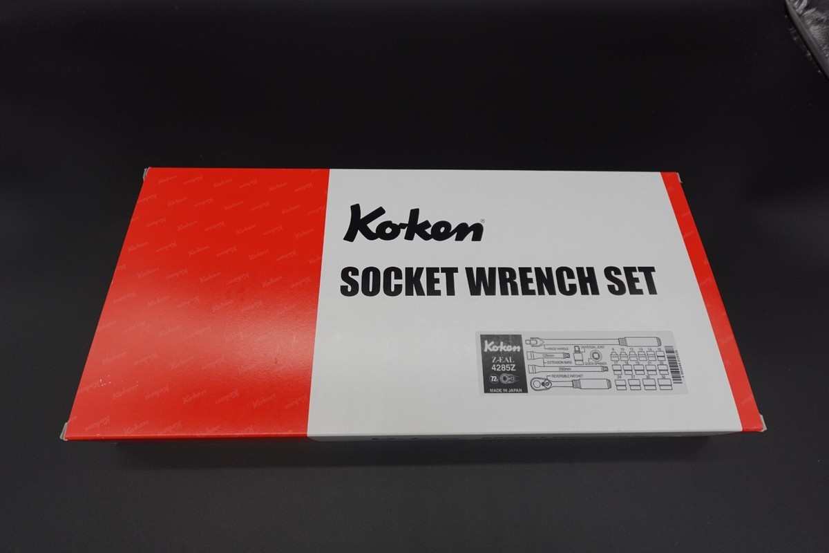 Ko-ken Z-EAL 4285Z Socket Set Insertion Angle 12.7mm 1/2 New Tool