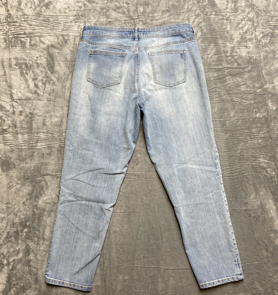 复古 America Blues 紧身牛仔裤女式 8/29 码浅蓝色牛仔布 — 第 2/4 张图片