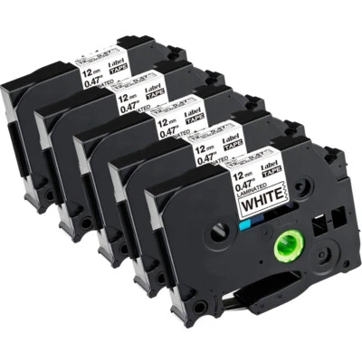 5 Kompatible Schriftband für Brother P-touch Bänder TZe-231 12mm H105 H75 H100lb