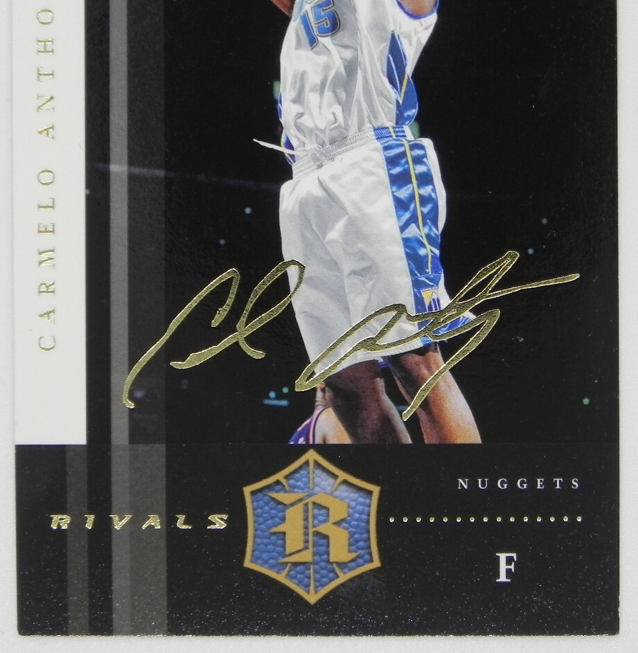 ROOKIE RIVALS LEBRON JAMES PLUS CARMELO ANTHONY AUTOGRAPH CARD 31