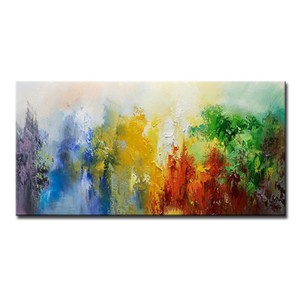 Large Handmade Canvas Oil Paintings Colour Abstract Picture Wall Art Home Decor Ebay