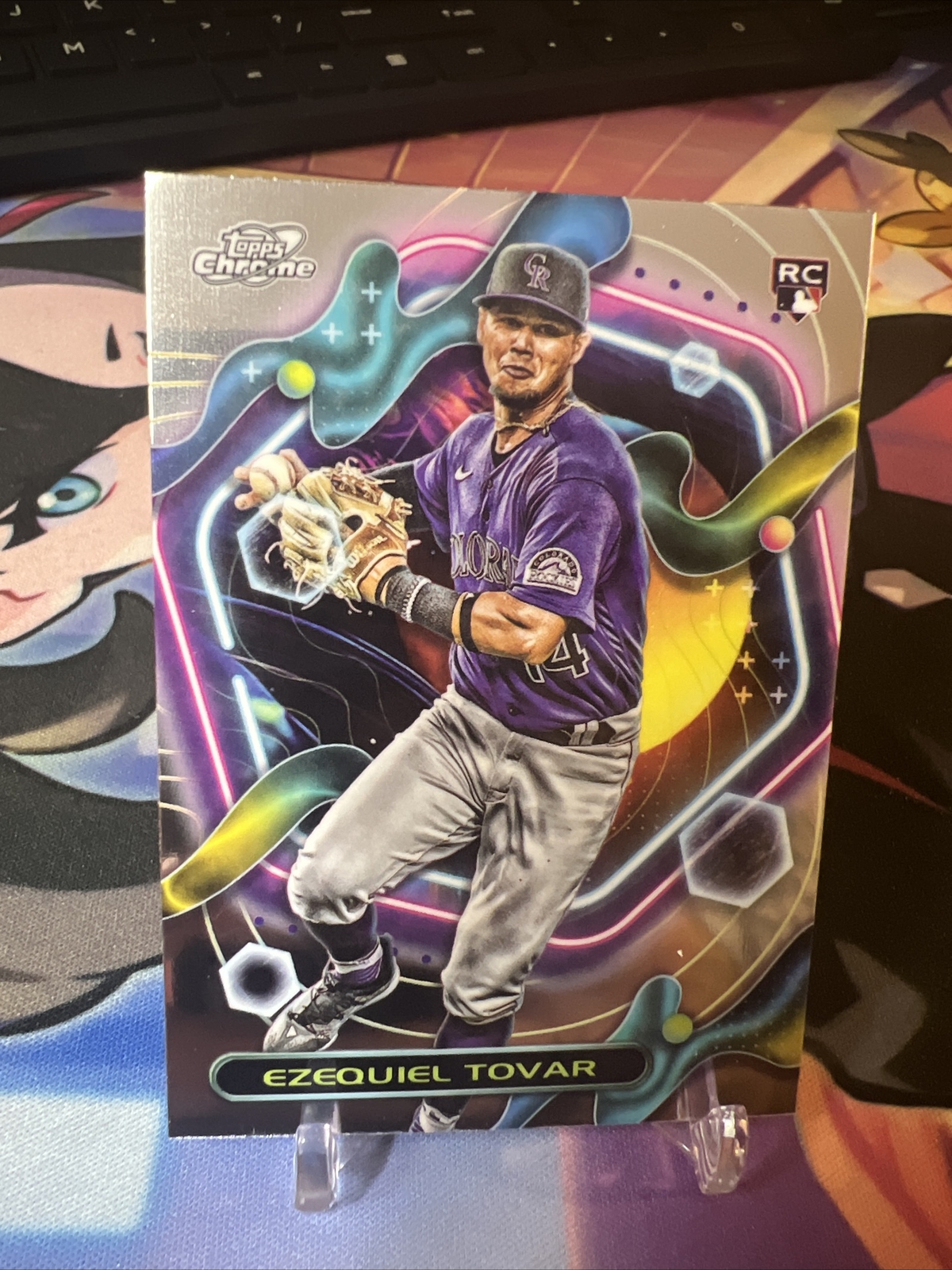 2023 Topps Cosmic Chrome EZEQUIEL TOVAR RC Base Rookie #27 Colorado Rockies