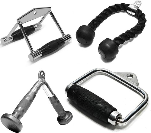 Cable Attachments Gym Accessories Lat Pull Push Press Down Tricep Stirrup Handle - Picture 16 of 29