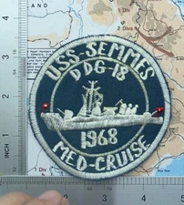 Patch , uss semmes DDG 18 , med cruise , vietnam patch , t5-853