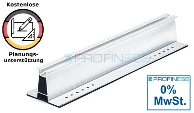 PROFINESS 0% MwSt. 6cm hohe Trapezschiene Kurzschiene zur Befestigung auf Trapezblech