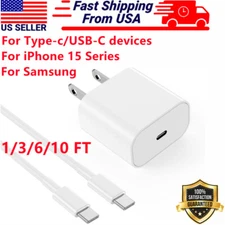 Upgrade Super Fast USB C Charger Universal Type C Cable Data SYNC for 16 Pro Max
