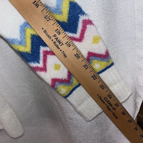 Vince Camuto Sweater Women's Small Fair Isle Mock Neck Pullover Ski Nordic - Picture 6 of 7