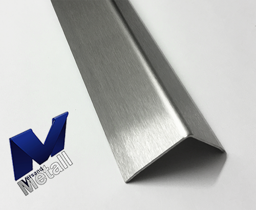 Edelstahl Kantenschutz Eckschiene 2000 oder 2500mm 30x10mm 2-fach gekantet K320. - Bild 1 von 5