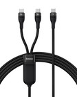 Baseus USB C Auf USB C Kabel 100W 1.5M 5A 2 in 1 Multi Ladekabel USB Typ C Ladeg