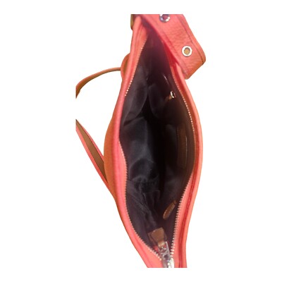 COACH NEON PINK MINI DUFFLE, POLISHED PEBBLED LEATHER, 34527
