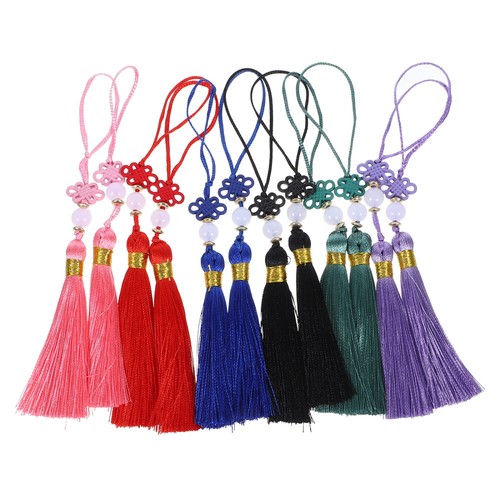 12 Pcs Chinese Knot Pendant Charms Tassel Ornaments Miss Decorative Pendants - Picture 9 of 12