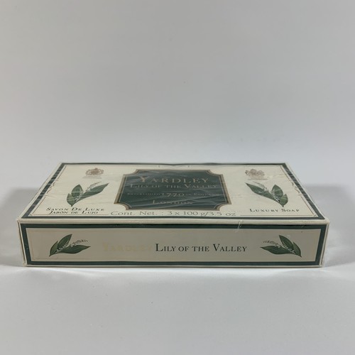 Vintage Yardley of London Lily of the Valley Luxury Soaps, 3 x 3.5 oz * Sealed! - Picture 2 of 6