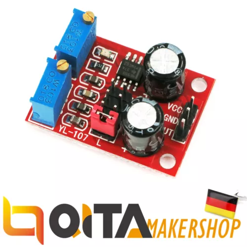 NE555 Frequenz Impulsgeber Pulsgenerator Taktgeber Modul für Arduino Raspberry P